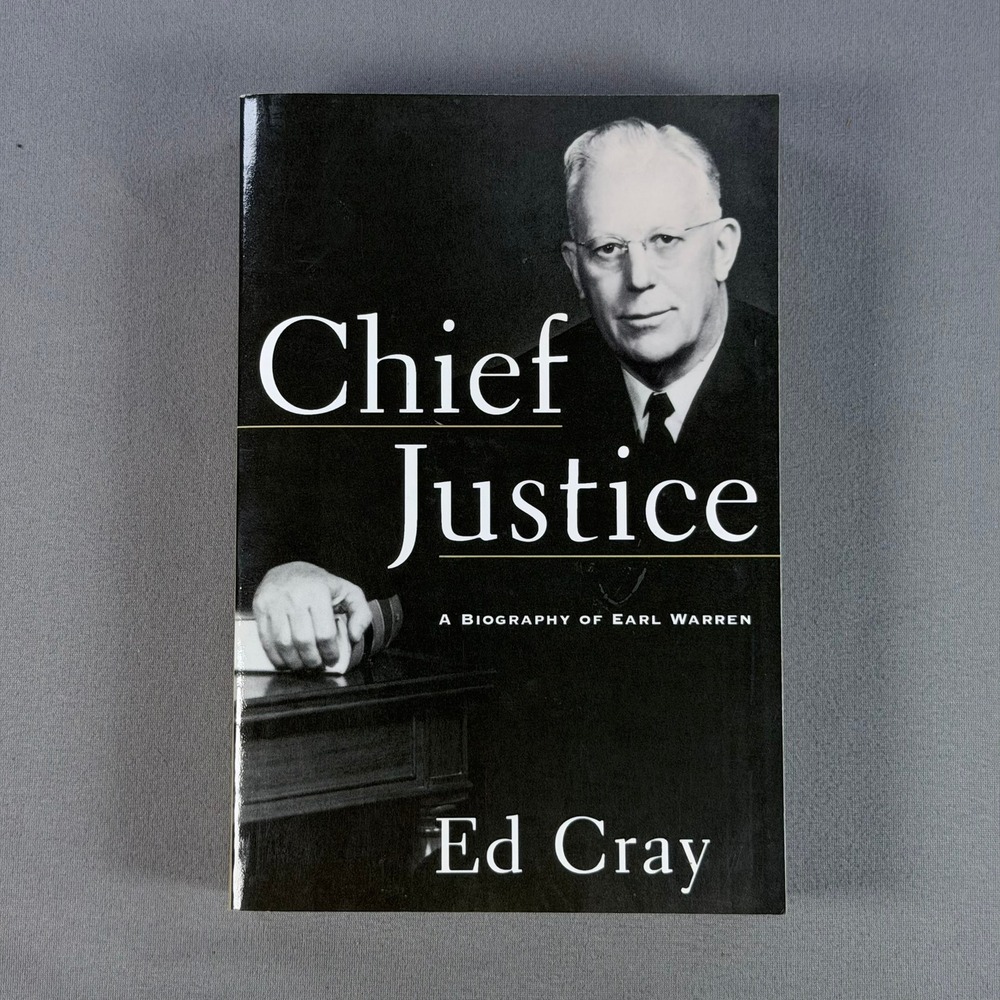 Ed Cray Chief Justice A Biography of Earl Warren Hardcover 1997 1st Ed Biography